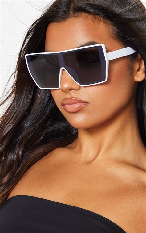 oversize square sunglasses no frame